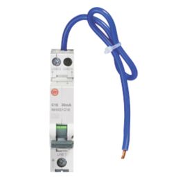 Wylex  16A 30mA Type A DP C Curve  Bidirectional Mini RCBO