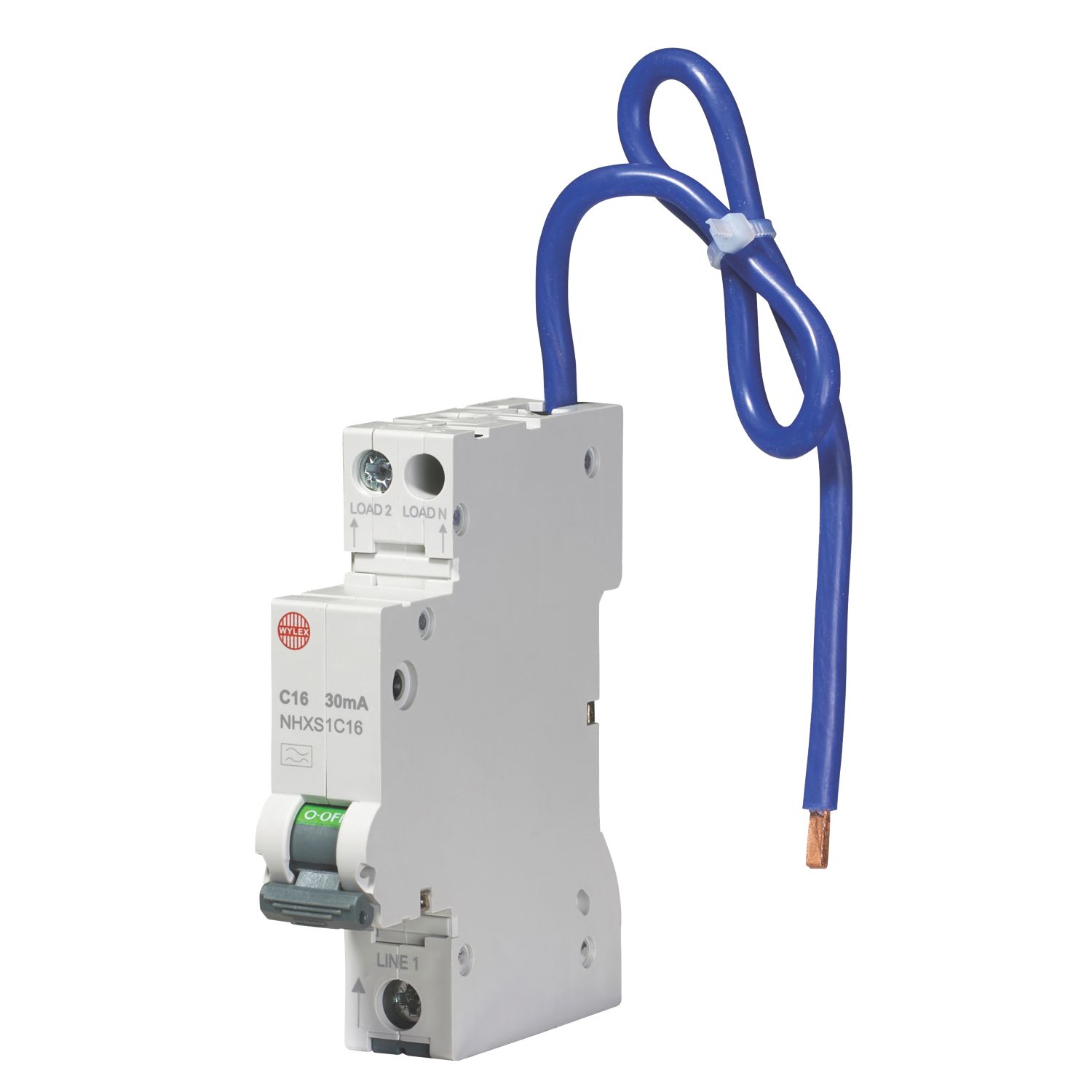 Wylex 16A 30mA Type A DP C Curve Bidirectional Mini RCBO (4128X)