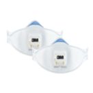 3M 9322+ Aura Cool Flow Comfort Disposable Valved Masks P2 2 Pack