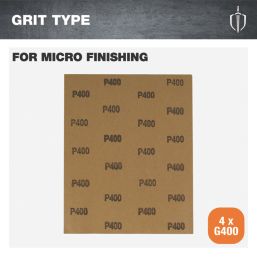 Magnusson  400 Grit Multi-Material Hand Sanding Sheet 280mm x 230mm 4 Pack