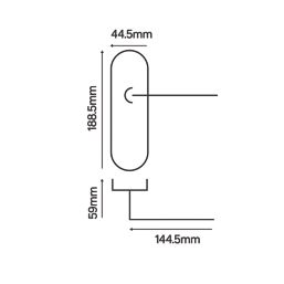 Smith & Locke Marloes Fire Rated Lever Lock Door Handle Pair Polished Chrome