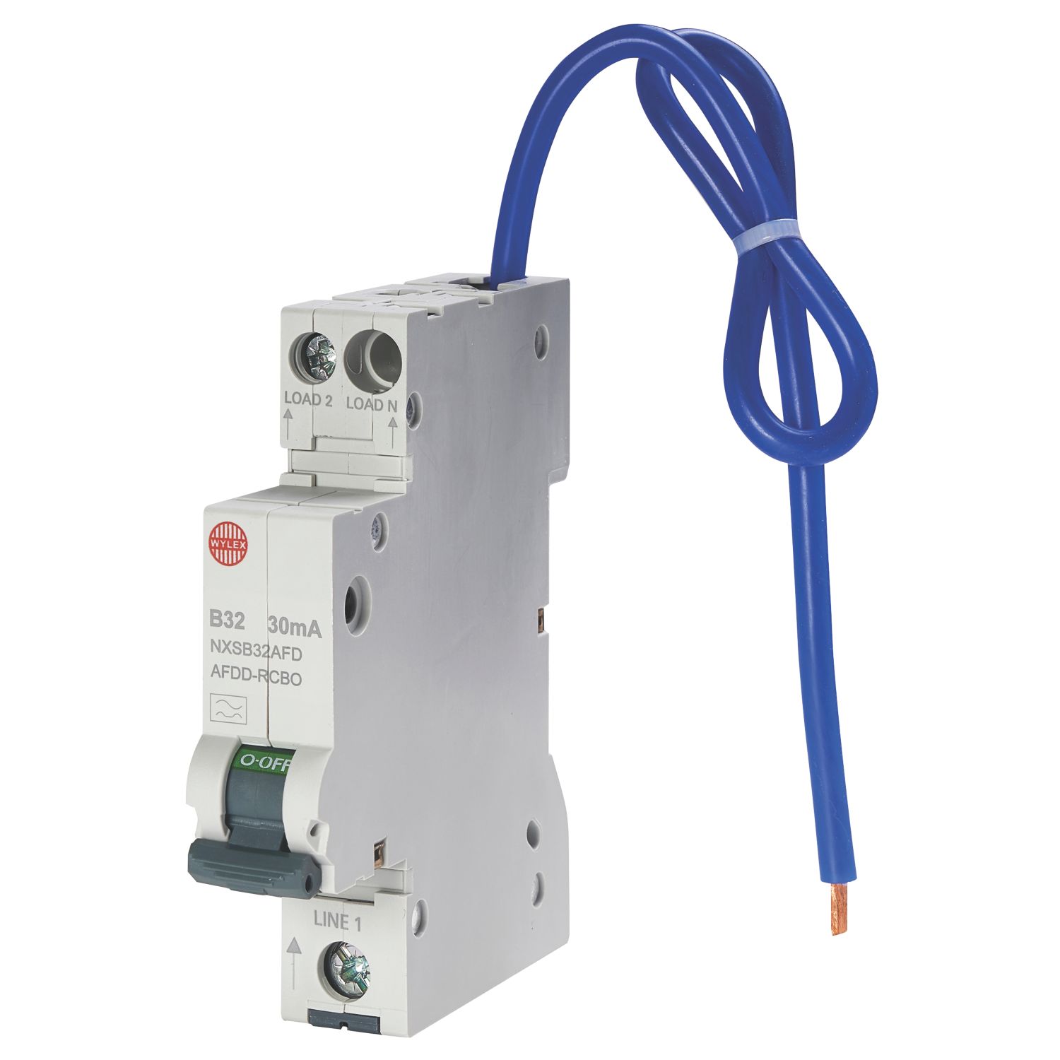 Wylex NXS 32A 30mA Type A SP & N B Curve AFDD & RCBO (412JK)