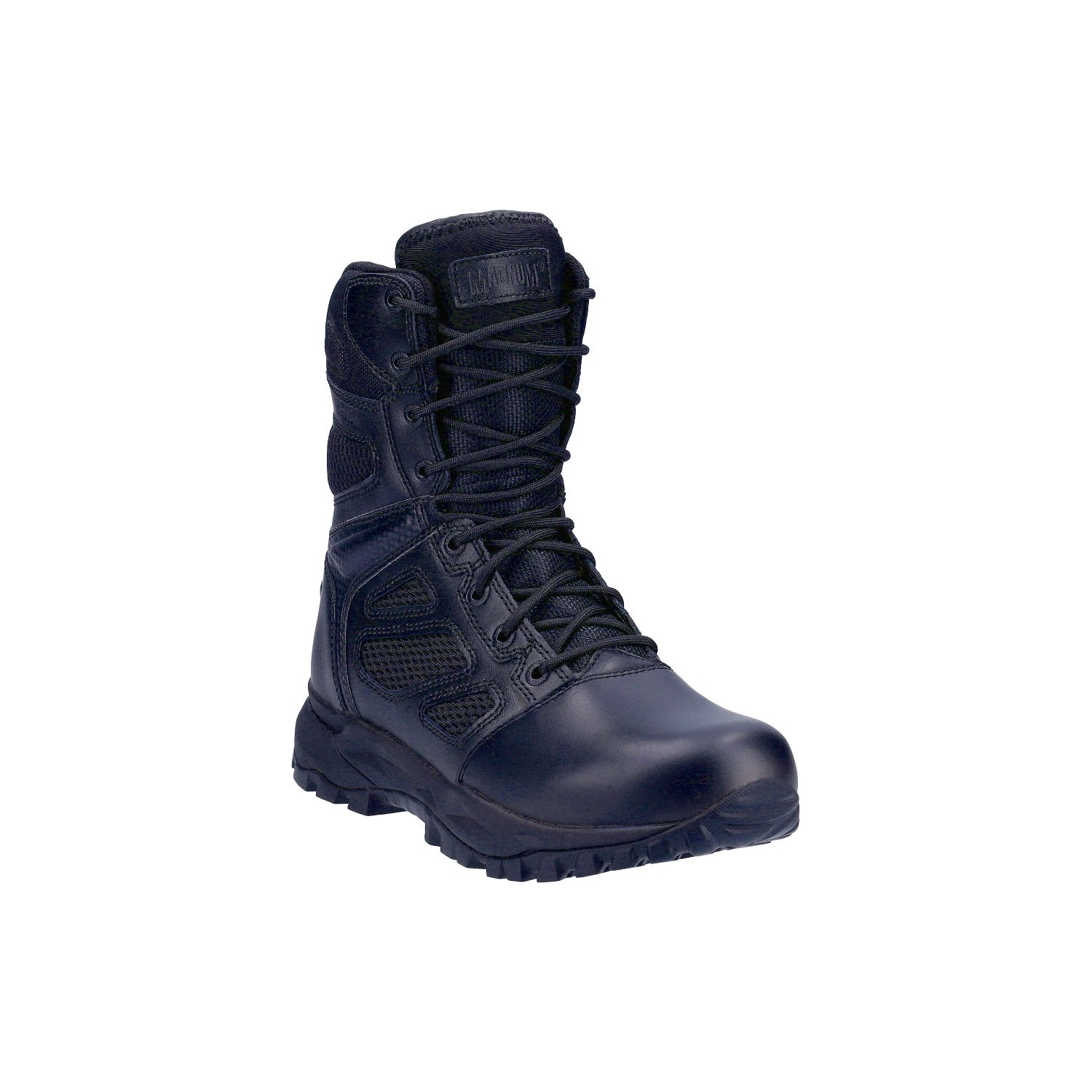 Magnum Elite Spider X 8.0 Size 4 Black Lace & Zip Non Safety Work Boots (412JT)