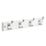 Hardware Solutions 4-Hook Rail White 450mm x 70mm