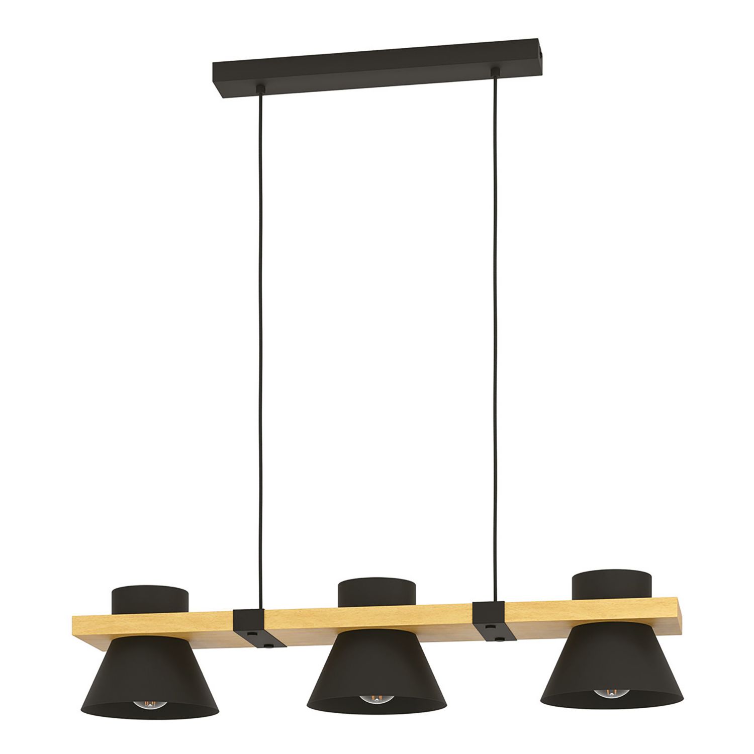 Eglo Maccles 3-Light Pendant Black (412PL)