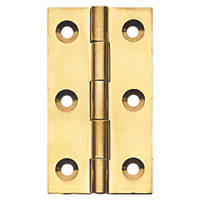 Self-Colour  Solid Drawn Butt Hinges 51 x 29mm 2 Pack