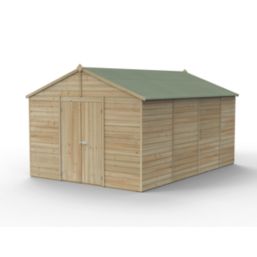 Forest Beckwood 10' x 14' 6" (Nominal) Apex Shiplap Timber Shed with Assembly