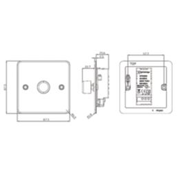 Knightsbridge  1-Gang 2-Way LED Intelligent Dimmer Switch  Gunmetal