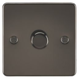 Knightsbridge  1-Gang 2-Way LED Intelligent Dimmer Switch  Gunmetal