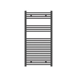 Flomasta 1200mm x 600mm 2101BTU Black Flat  Towel Radiator