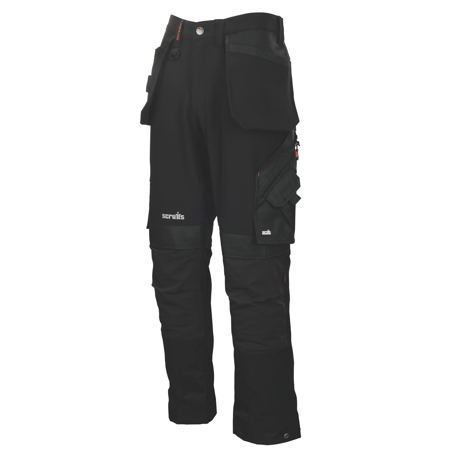 Scruffs Pro Flex Plus Holster Work Trousers Black 28" W 32" L (412TN)
