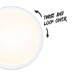 TCP  Indoor & Outdoor Non-Maintained Emergency Round LED Bulkhead Light White 14/18/22W 1900/1995lm