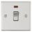Knightsbridge  20A 1-Gang DP Control Switch Brushed Chrome with LED