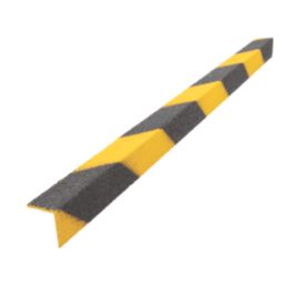 COBA COBAGRiP Black/Yellow GRP Anti-Slip Stair Nosing 1000mm x 55mm x 55mm