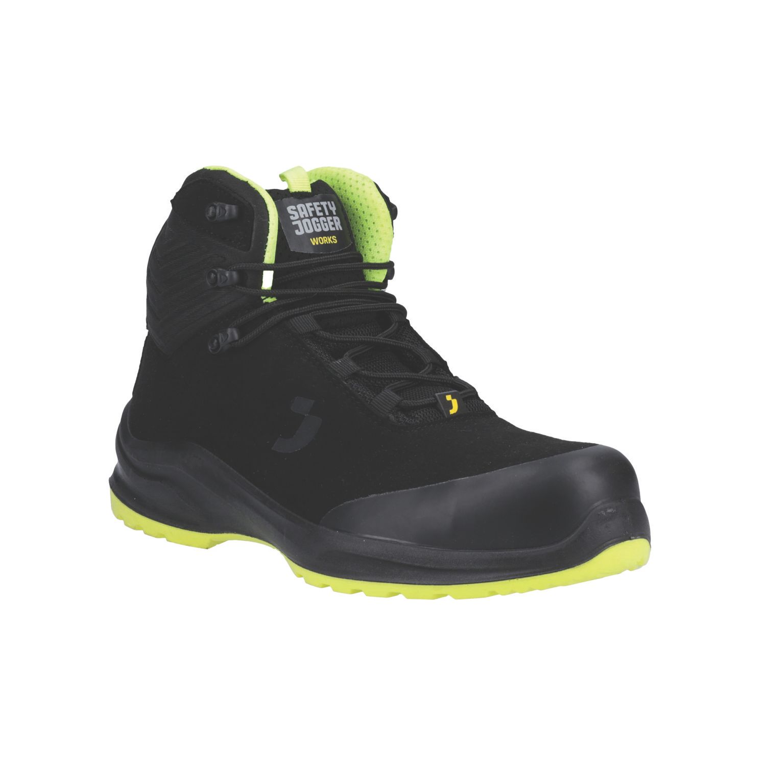 Safety Jogger Modulo S3S Mid Size 7.5 Black Water-Resistant Safety Boots (412XK)