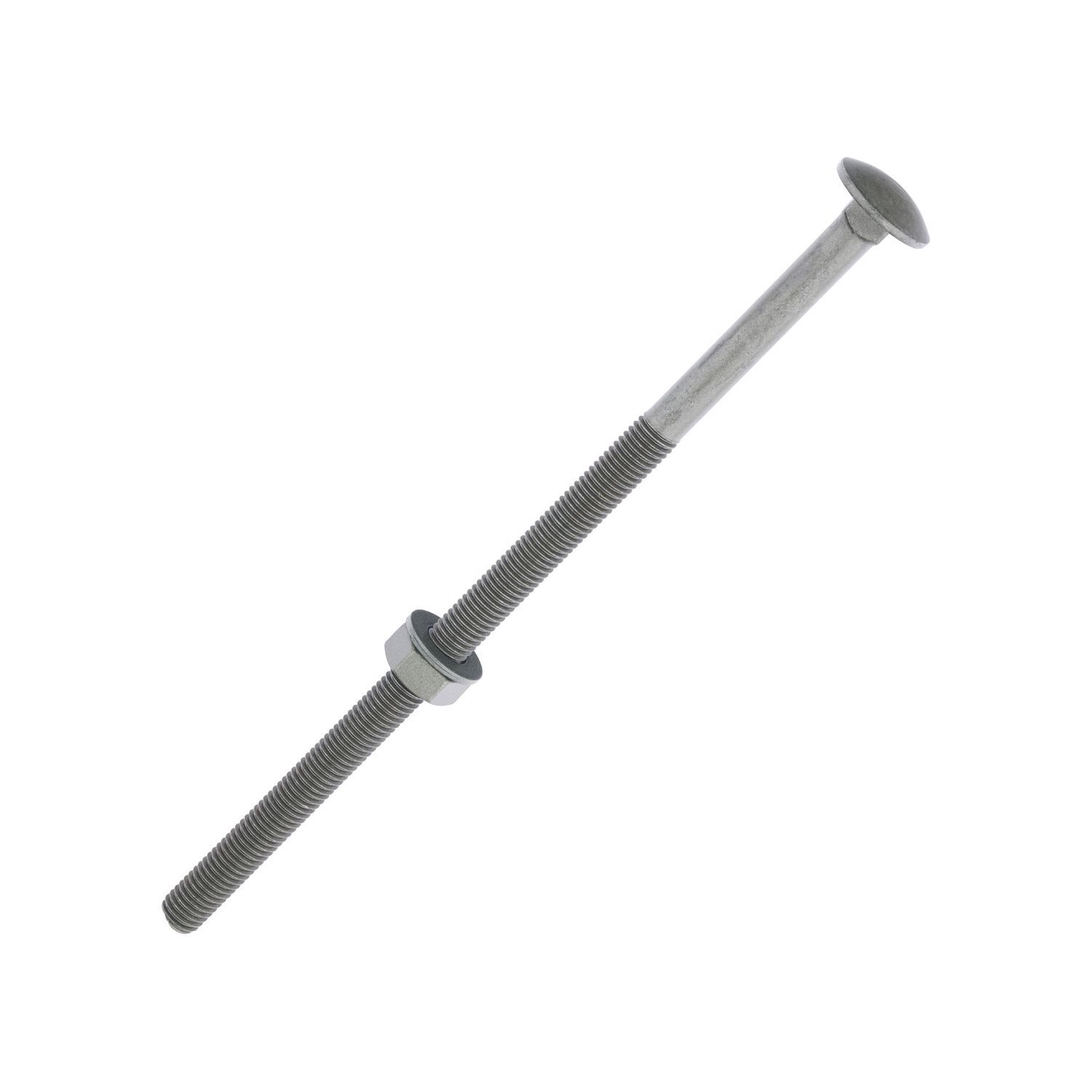 Timco Exterior Carriage Bolts Heat-Treated Steel Organic Green Coating M10 x 220mm 10 Pack (41338)