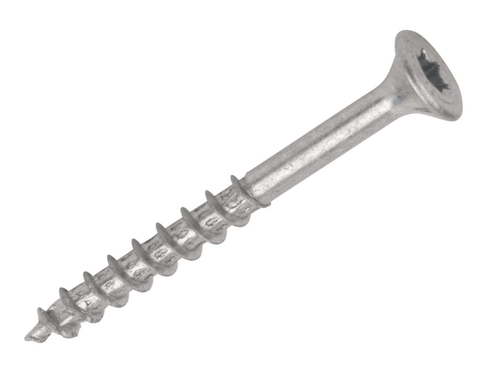 10 X 3-1/2-in Star T25 Drive, Flat Head, Coarse Thread, Type 17 Point, NanoGard™ Screws (1-LB