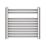 Blyss 500mm x 550mm 600BTU Chrome Curved  Towel Radiator