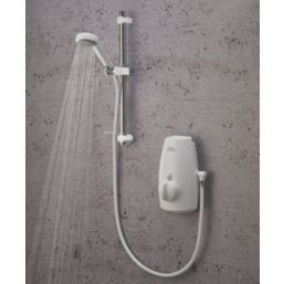 Aqualisa Aquastream Gravity-Pumped White Thermostatic Power Shower