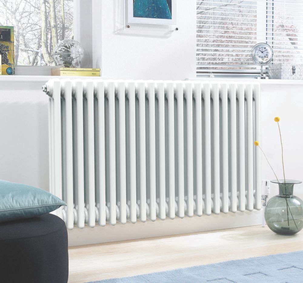 Acova 500mm x 1042mm 3873BTU White Horizontal 3 Column Radiator