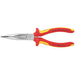 Knipex  VDE Bent Long Nose Side Cutting Pliers 8" (200mm)