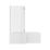 Essentials Acrylic L-Shape Shower Bath Left-Hand