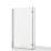 Essentials Acrylic L-Shape Shower Bath Left-Hand