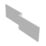Essentials Acrylic L-Shape Shower Bath Left-Hand