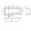 Essentials Acrylic L-Shape Shower Bath Left-Hand