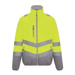 Regatta Hi-Vis Two-Tone Thermal Jacket Yellow Large 47.2" Chest