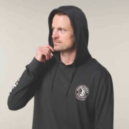 Hard Yakka Heritage Icon Lightweight  Hooded Sweatshirt Charcoal X Large 31" Chest