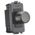 Knightsbridge  6A 2-Way Grid Dummy Dimmer Switch Black Nickel