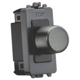 Knightsbridge  6A 2-Way Grid Dummy Dimmer Switch Black Nickel