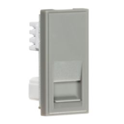 Knightsbridge  Modular Slave Telephone Socket Grey with Grey Inserts