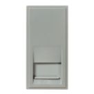 Knightsbridge  Modular Slave Telephone Socket Grey with Grey Inserts