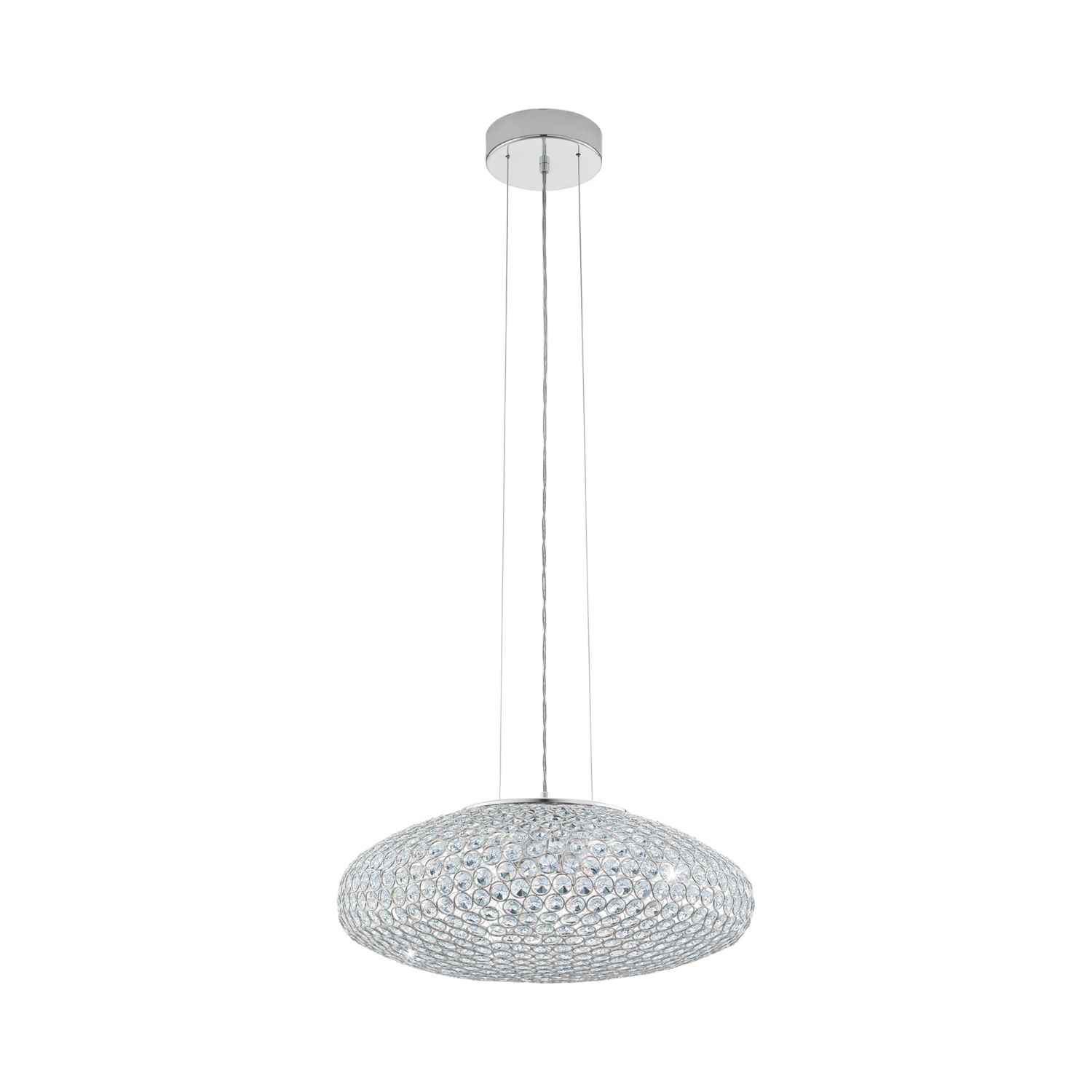 Eglo Clemente 2 Pendant Light Chrome (413CV)