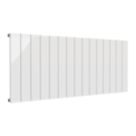 Reina Casina Single 600mm x 1420mm 3686BTU White Horizontal Designer Radiator