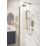Bristan Frammento HP/Combi Flexible Concealed Brushed Brass Thermostatic Dual Control Shower Kit