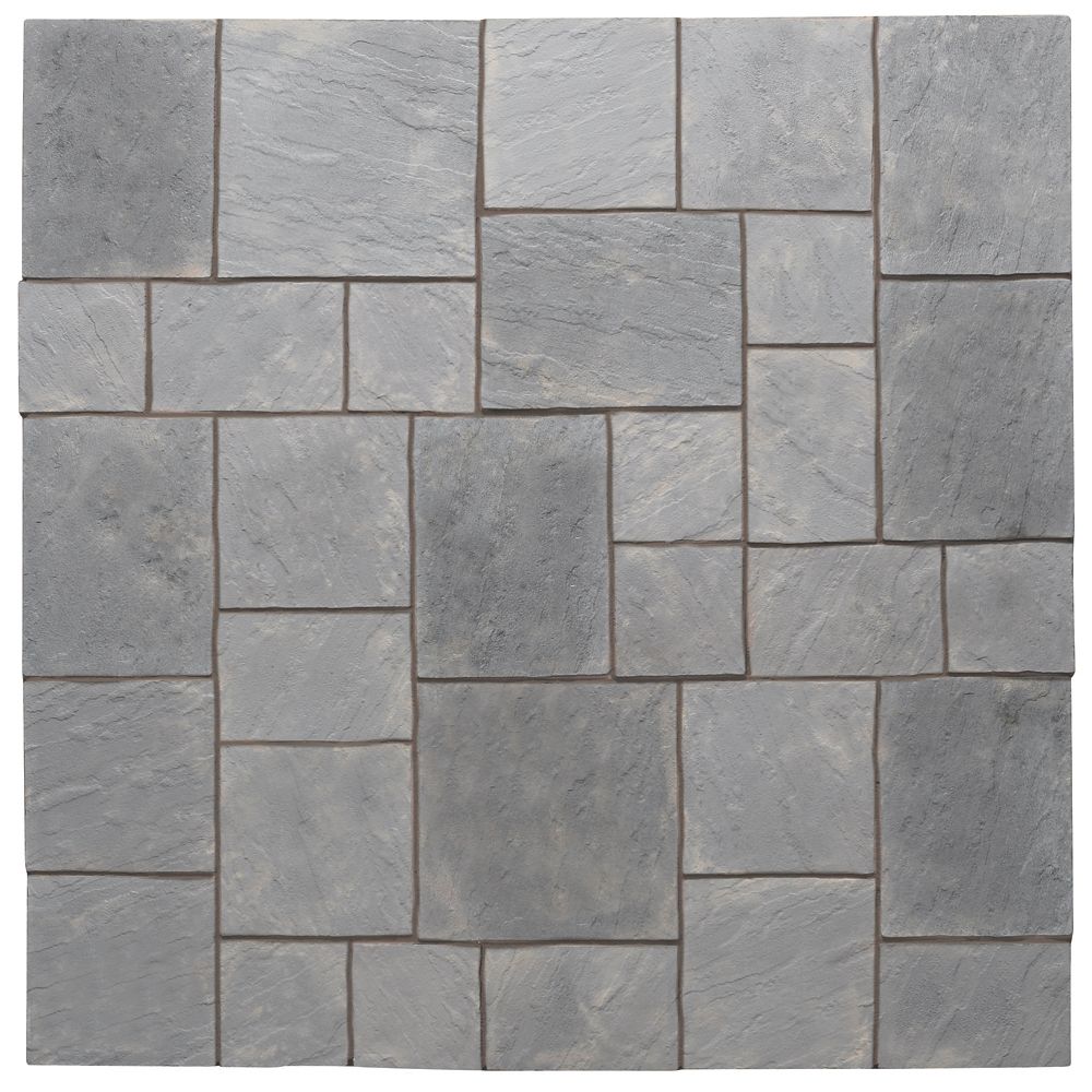 Abbey Paving Random Patio Kit 5.76 m² Graphite
