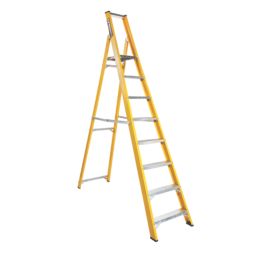 Lyte Fibreglass 2.71m 8 Step Platform Step Ladder