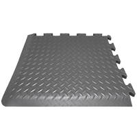 COBA Europe Deckplate Connect Anti-Fatigue Floor Corner Mat Black 0.5 x 0.5m