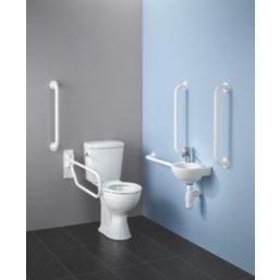 Armitage Shanks Doc M Assisted Living Washroom Pack with Raised Height Toilet White
