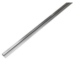 Splashwall End Cap Polished Silver 2450mm x 4mm