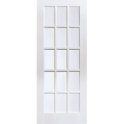 Jeld-Wen  15-Clear Light Primed White Wooden Traditional Internal Door 1981mm x 838mm