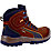 Puma Sierra Nervada Mid Metal Free  Safety Boots Brown Size 11
