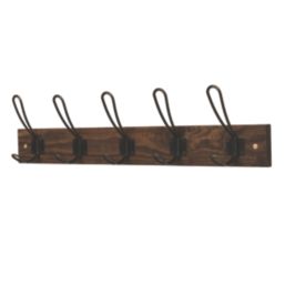 Hardware Solutions 5-Hook Rail Antique Bronze 600mm x 140mm