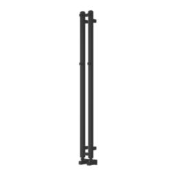 Reina 1200mm x 108mm 662BTU Black Flat Designer Towel Radiator