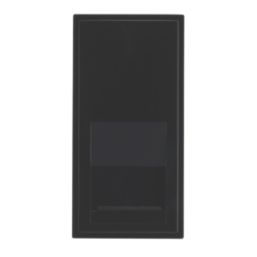 Contactum Media Modular Slave Telephone Socket Black