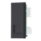 Contactum Media Modular Slave Telephone Socket Black