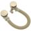 Highlife Bathrooms  Brushed Brass Round Head Bath Overflow Filler Tap  With Clicker Waste